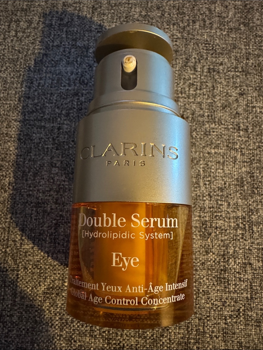 Clarins Double Serum Eye - Gold and Orange Bottle